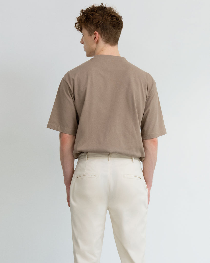 Men Premium-Weight Relaxed Tee Taupe