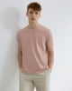 Men Organic Cotton Crew Neck Chilean Pink