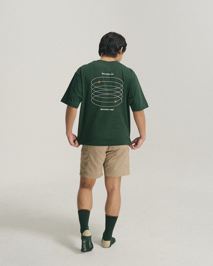 SOURCE Talking Toes Overthinker Relaxed Tee Forest