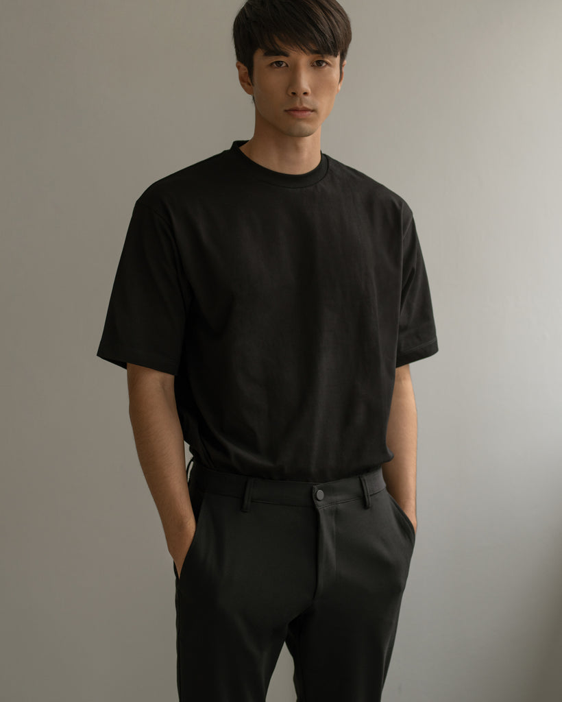 Men Premium-Weight Relaxed Tee Black Featured