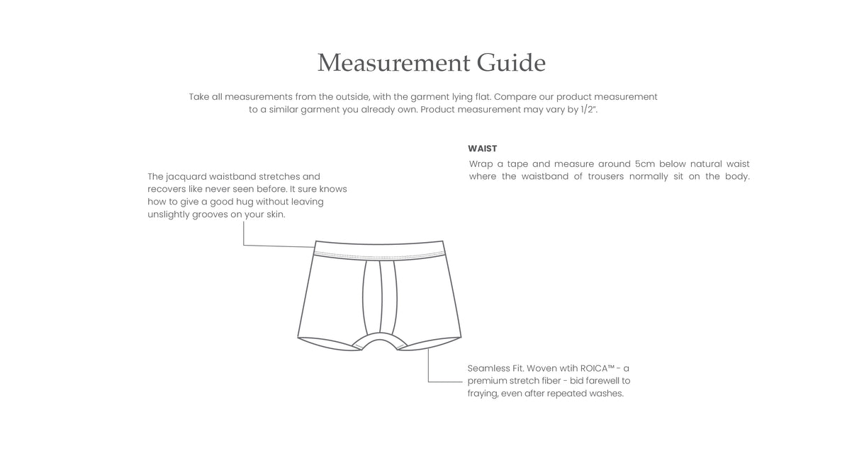 Mens Innerwear Measuring Guide