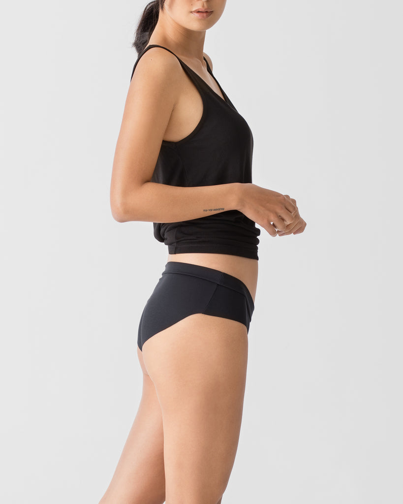 Women Tencel Micromodal Hipster Brief Black