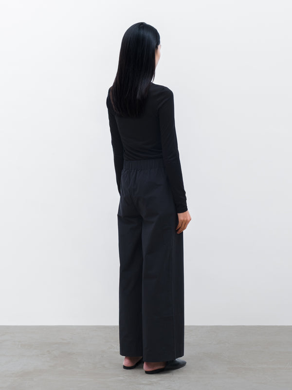 WOMENS LUEN TENCEL LONG SLEEVE TOP IN BLACK