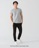 Men Organic Cotton Crew Neck Grey Fullbody