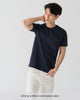 Men Organic Cotton Crew Neck Navy Fullbody