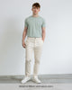 Men Organic Cotton Crew Neck Winter Green Fullbody