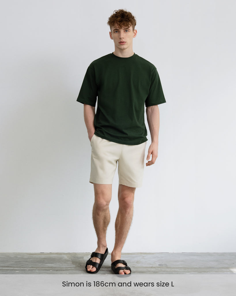 Men Premium-Weight Relaxed Tee Forest Green