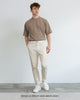 Men Premium-Weight Relaxed Tee Taupe Fullbody