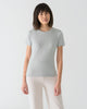 Women Tencel Lyocell Crew Neck T-Shirt Sea Foam