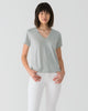 Women Tencel Lyocell V-Neck T-shirt Sea Foam