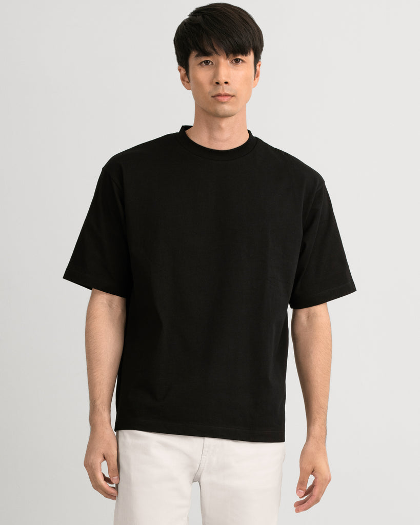 Men Premium-Weight Relaxed Tee Black Featured