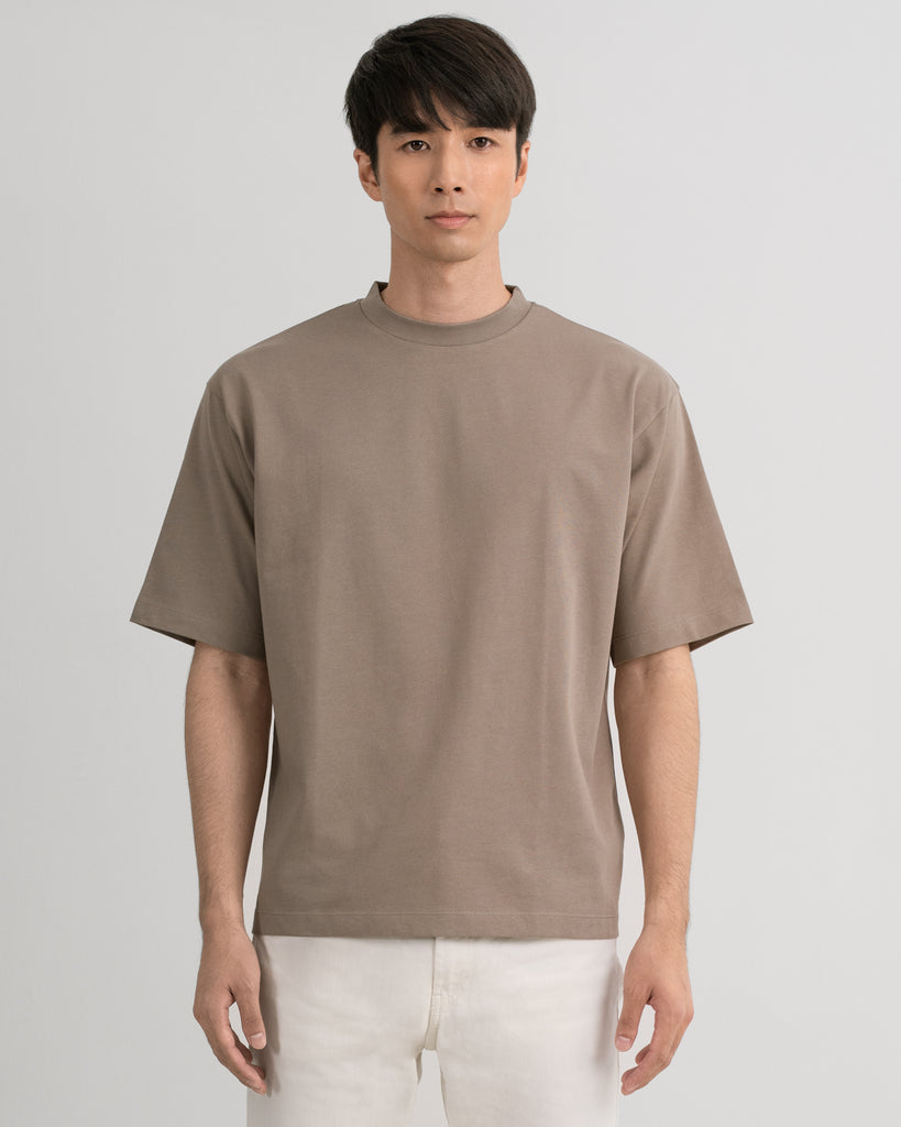 Men Premium-Weight Relaxed Tee Taupe Featured