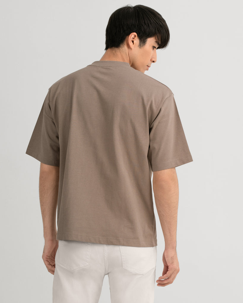 Men Premium-Weight Relaxed Tee Taupe