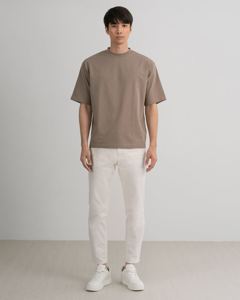 Men Premium-Weight Relaxed Tee Taupe