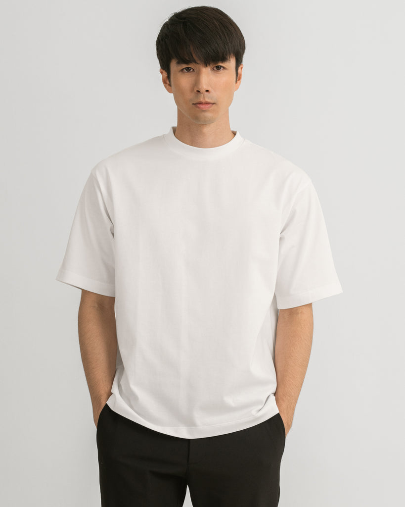 Men Premium-Weight Relaxed Tee White Featured