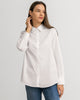 Women Cotton Relaxed Shirt White