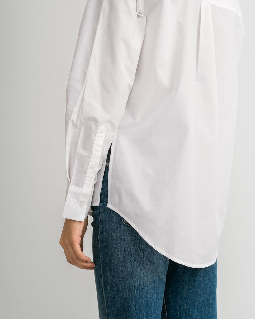 Women Cotton Relaxed Shirt White