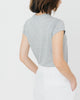 Women Tencel Lyocell Cap Sleeve T-Shirt Grey