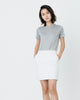 Women Tencel Lyocell Crew Neck T-Shirt Grey Featured